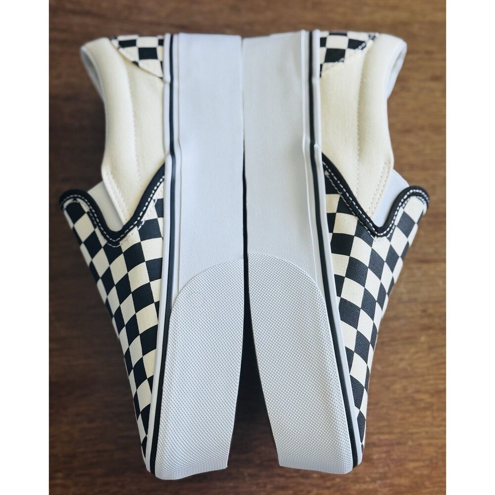 Women’s Size 8.0 Vans Classic Slip-On Stackform Checkerboard VN0A7Q5RTYQ NIB - Picture 4 of 7